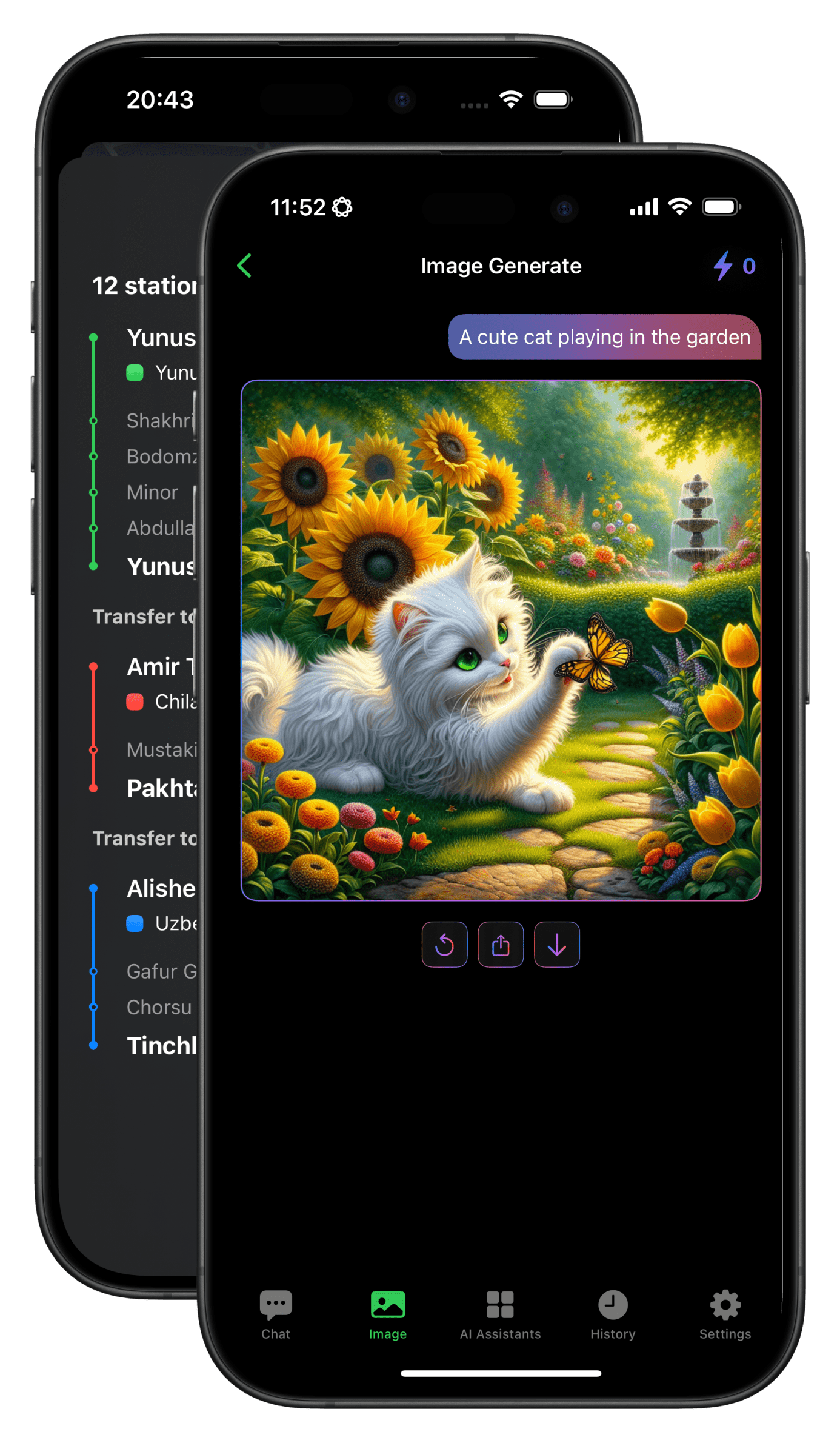 Mockup of home screen for app design process